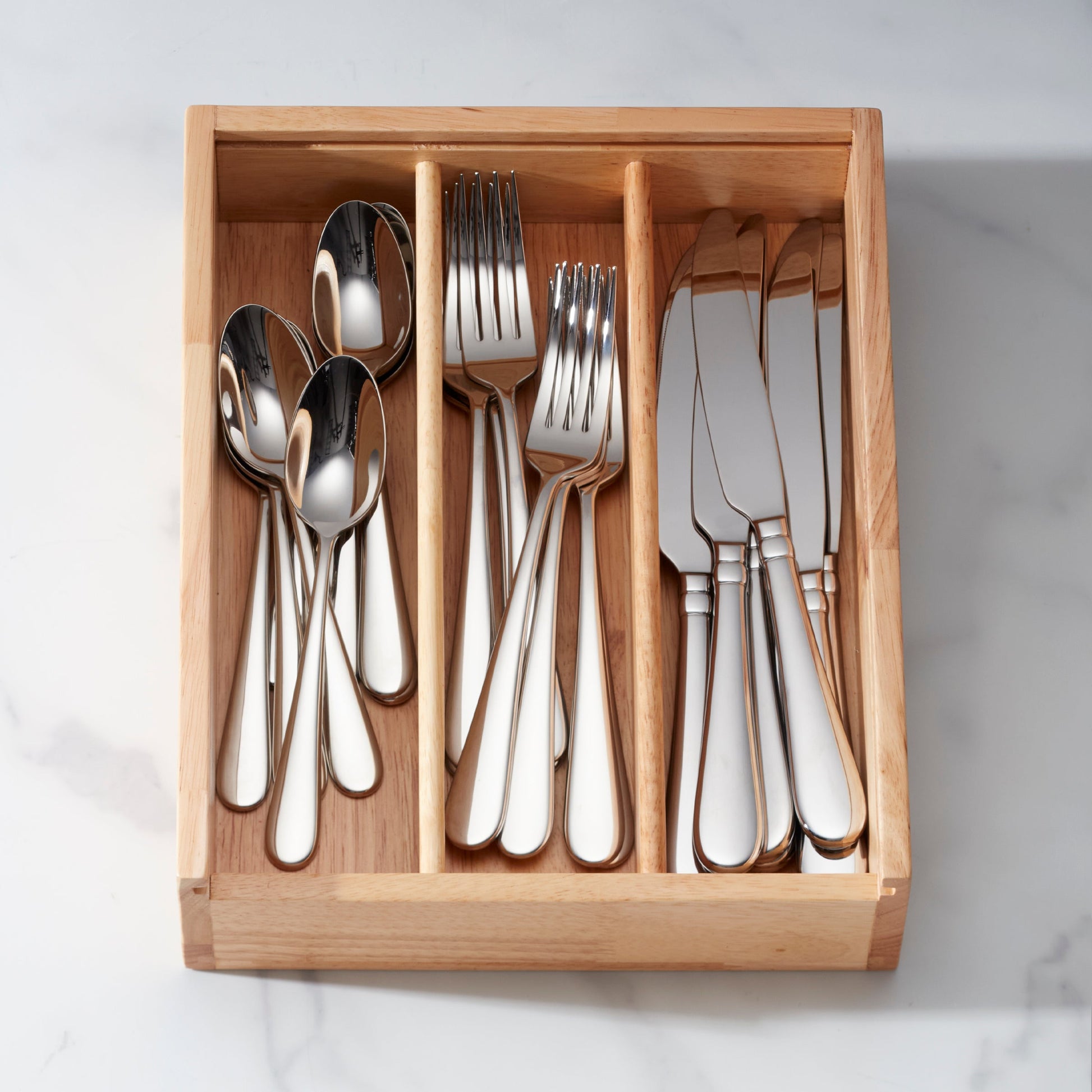 Studio 1414 Mirror 24 Piece Flatware Set with Caddy