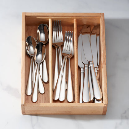 Studio 1414 Mirror 24 Piece Flatware Set with Caddy