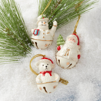Jingle Bells 3-Piece Ornament Set