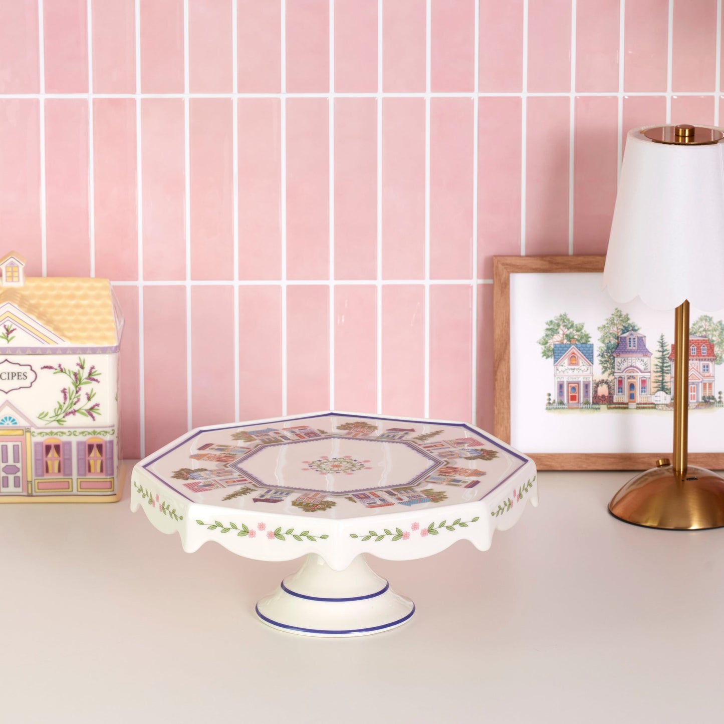 Lenox Spice Village Cake Plate