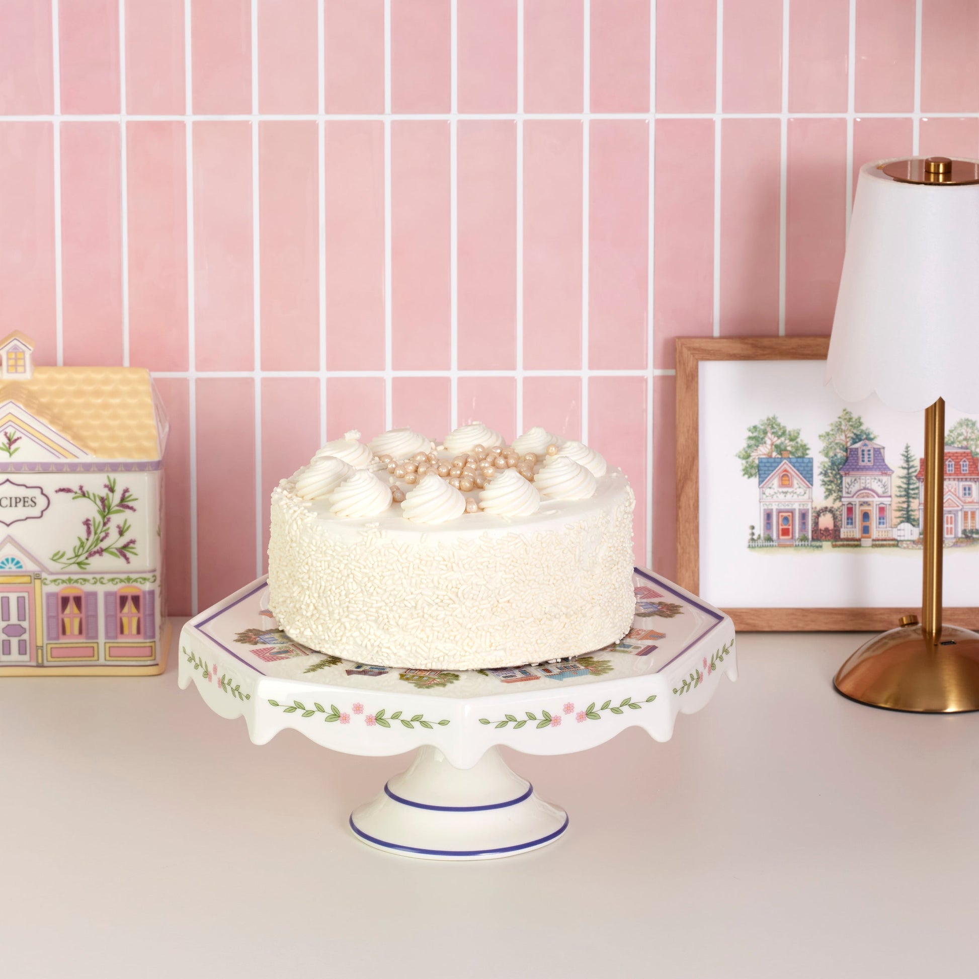 Lenox Spice Village Cake Plate