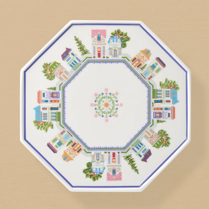 Lenox Spice Village Cake Plate