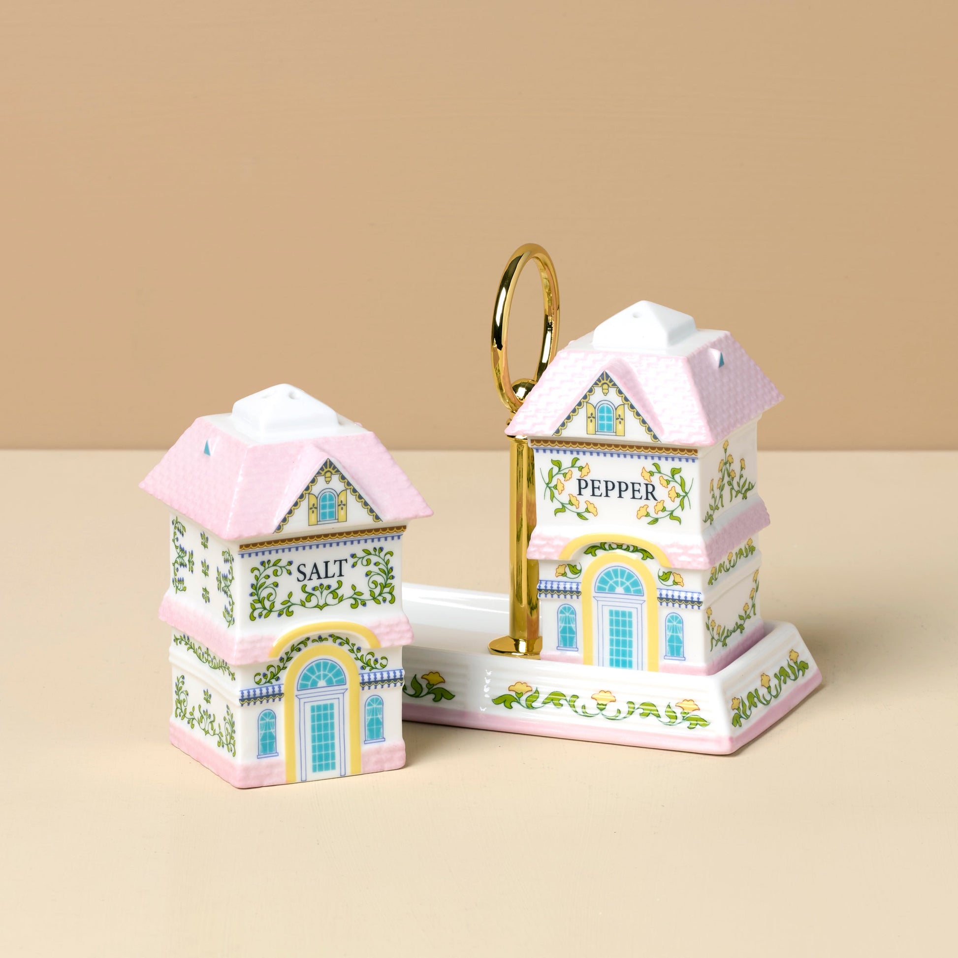 Lenox Spice Village Salt & Pepper with Tray