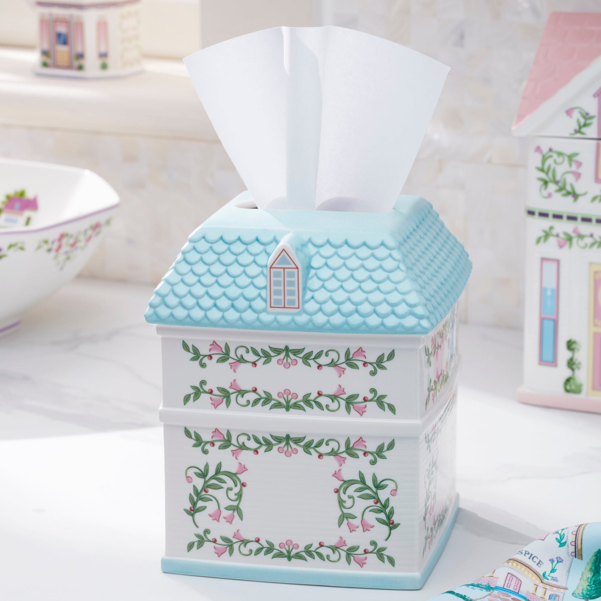 Lenox Spice Village Tissue Box Holder