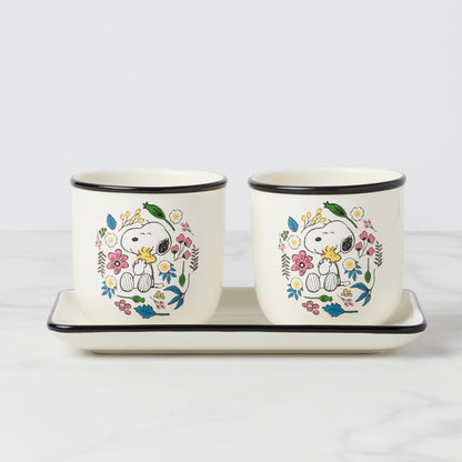Chef Snoopy Herb Pots, Set Of 3