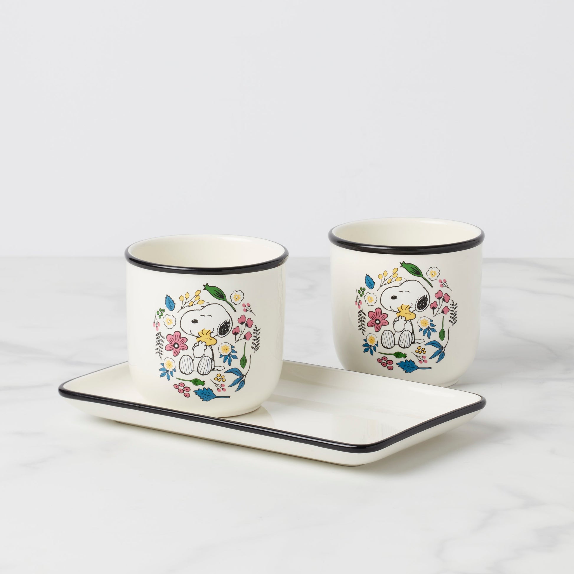 Chef Snoopy Herb Pots, Set Of 3