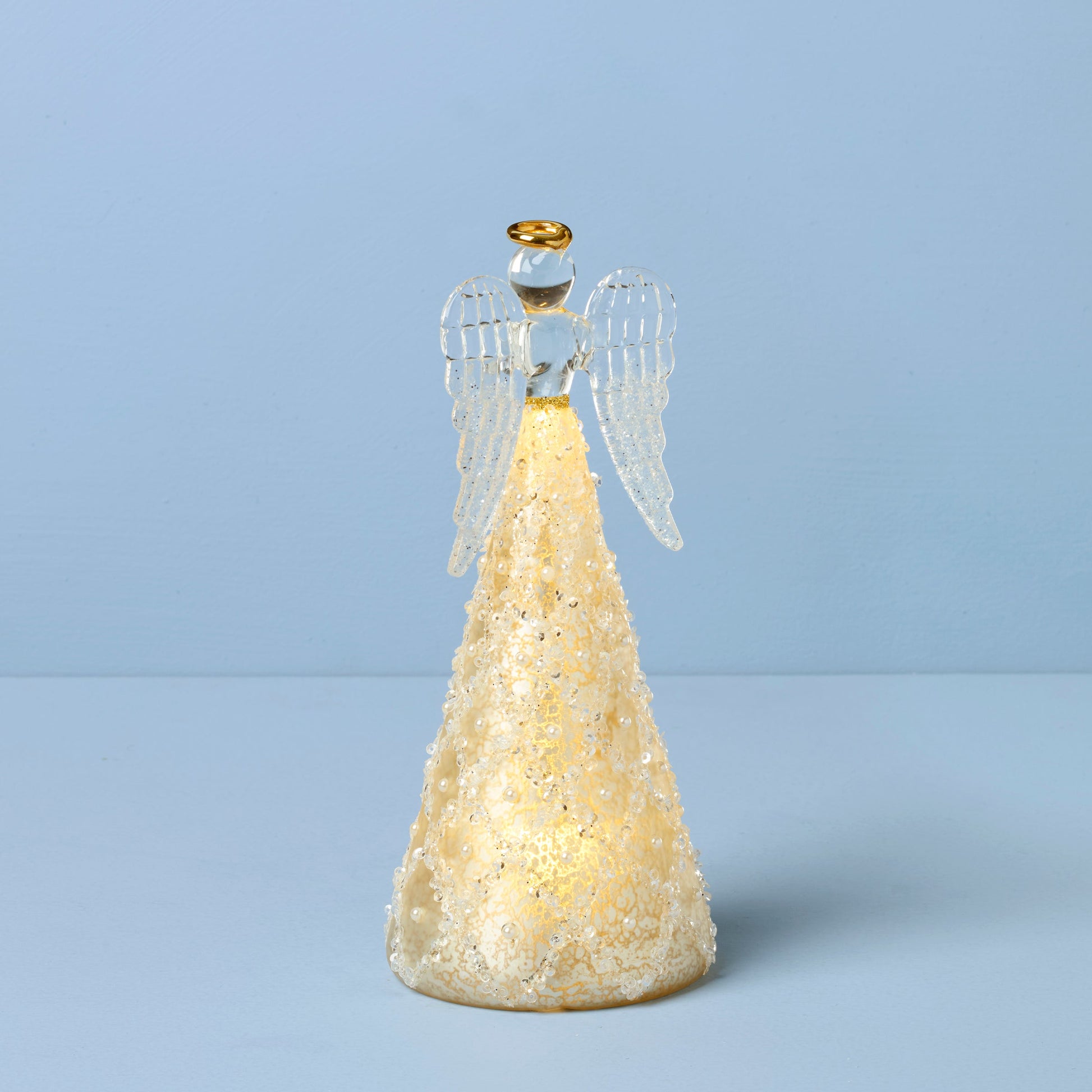 Radiant Light Lit Angel Figurine