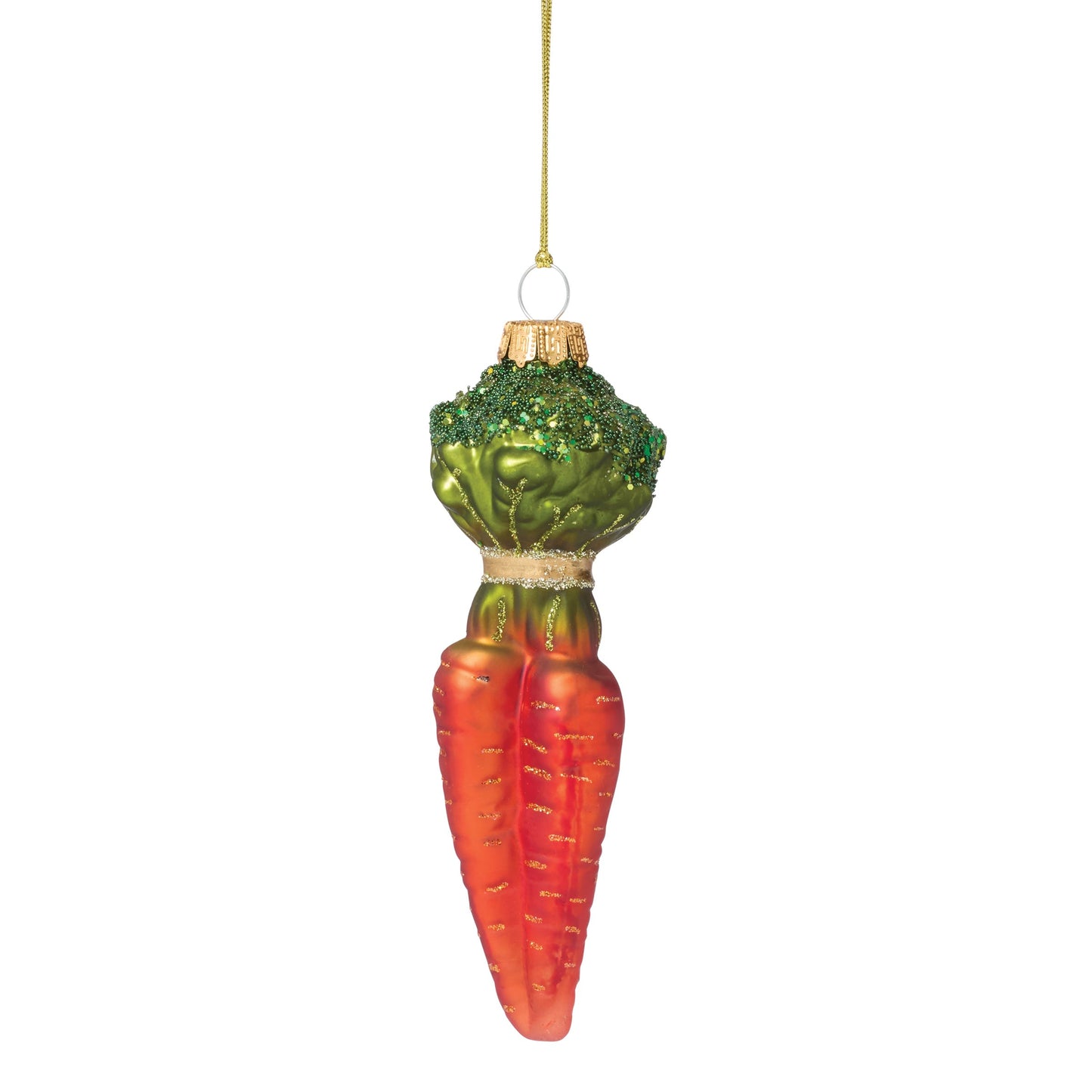 Retro Blown Glass Carrot Ornament