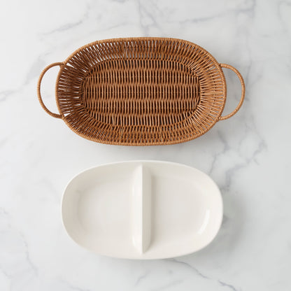 Willow & White, Divided Server with Tray