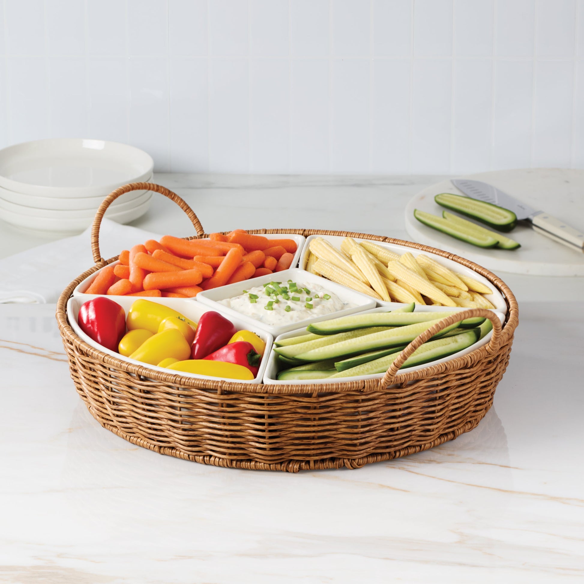 Willow & White 6-Piece Serving Set