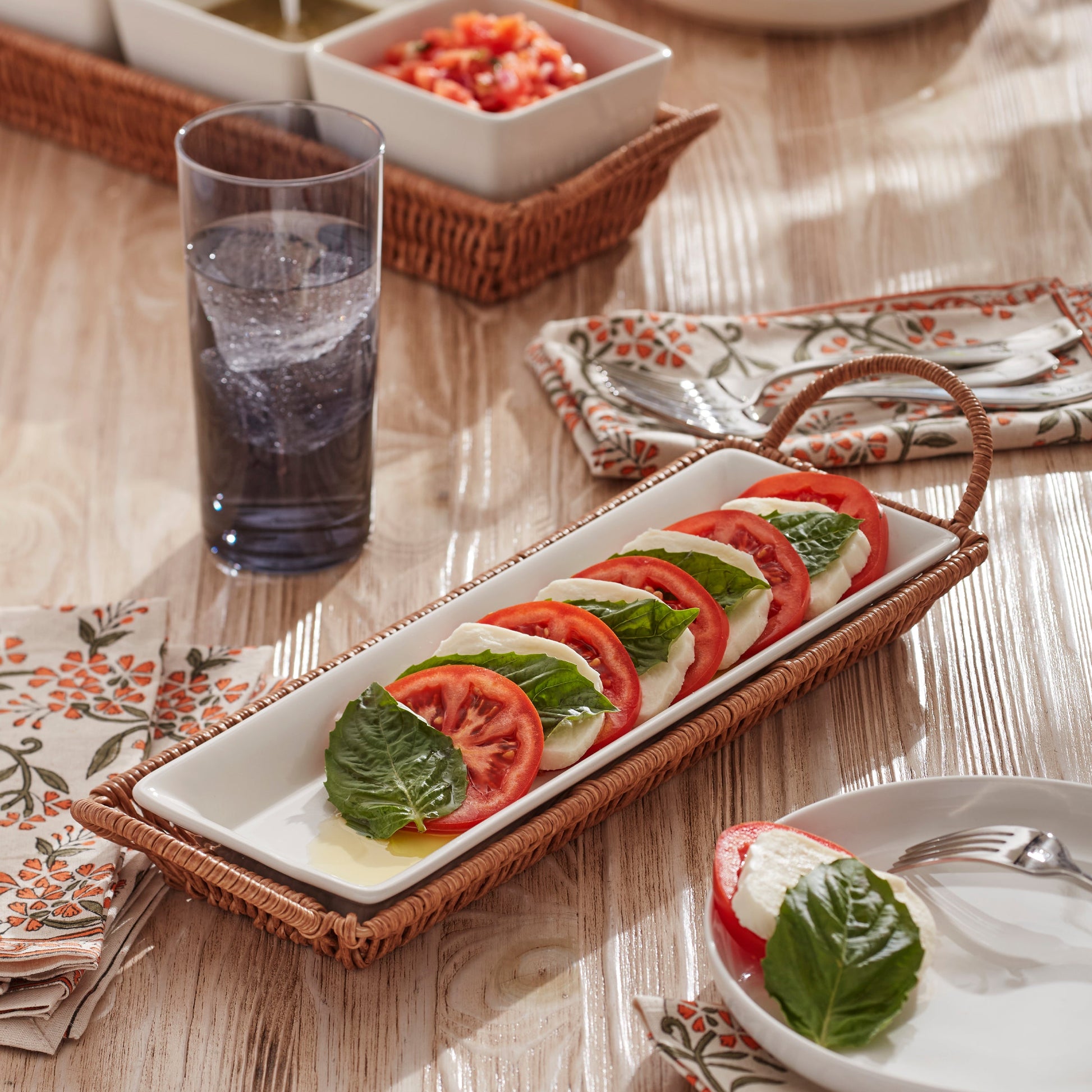 Willow & White, Hors D'Oeuvres Tray with Server
