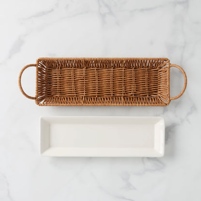 Willow & White, Hors D'Oeuvres Tray with Server