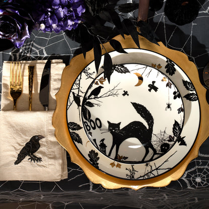Haunted Halloween Accent Plates, Set of 4
