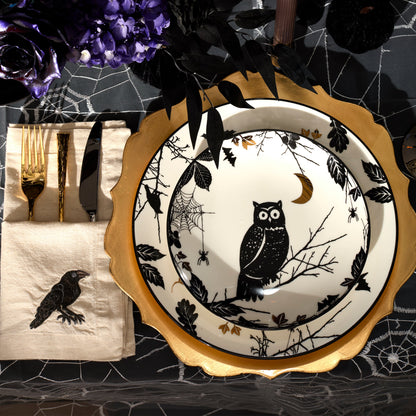Haunted Halloween Accent Plates, Set of 4