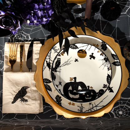 Haunted Halloween Accent Plates, Set of 4