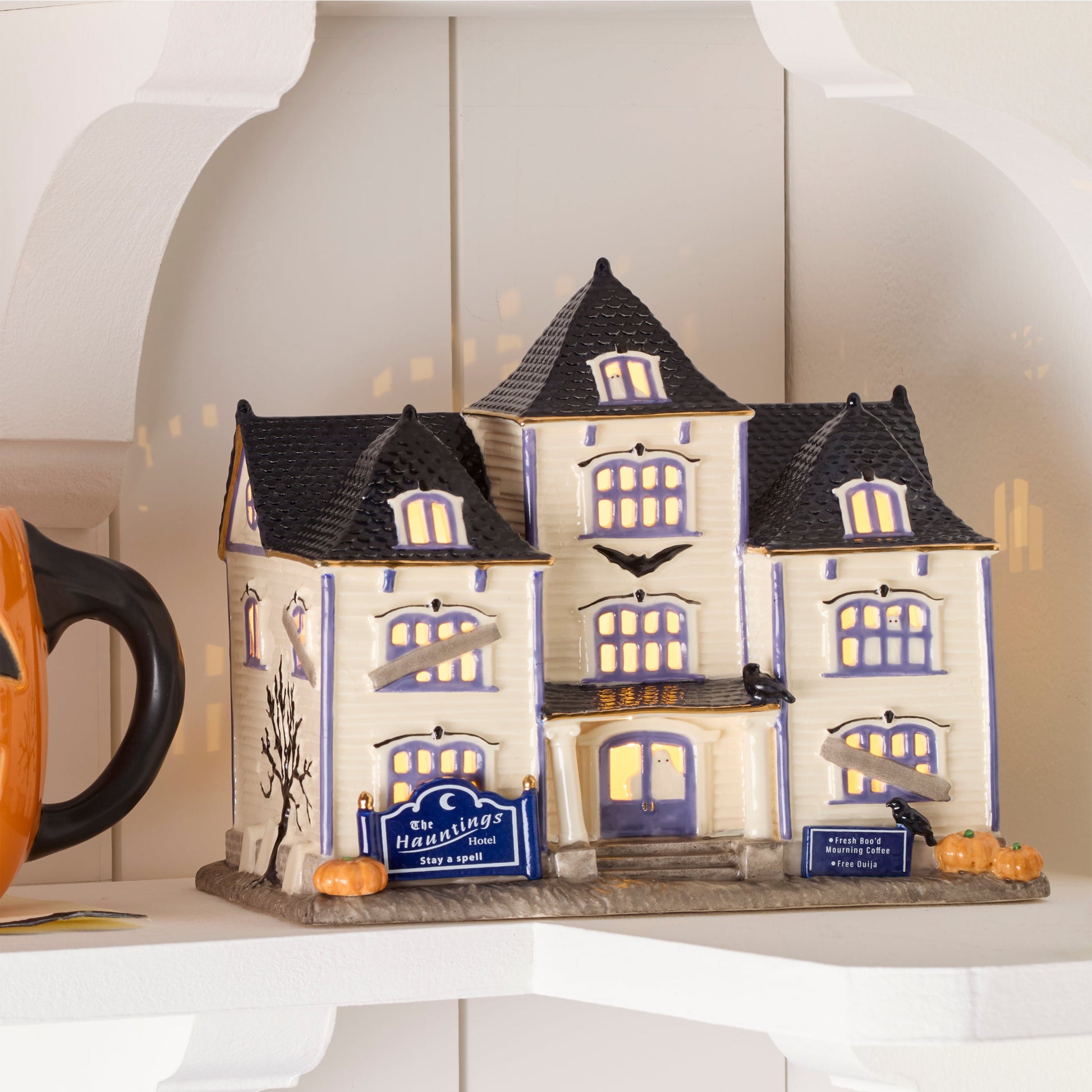 Vintage Halloween Hotel Lit Figurine