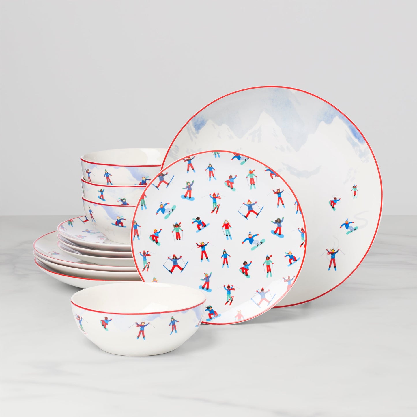 Snowbound 12-Piece Dinnerware Set