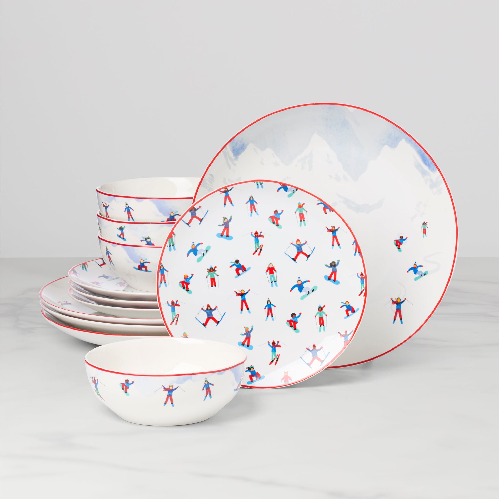 Snowbound 12-Piece Dinnerware Set