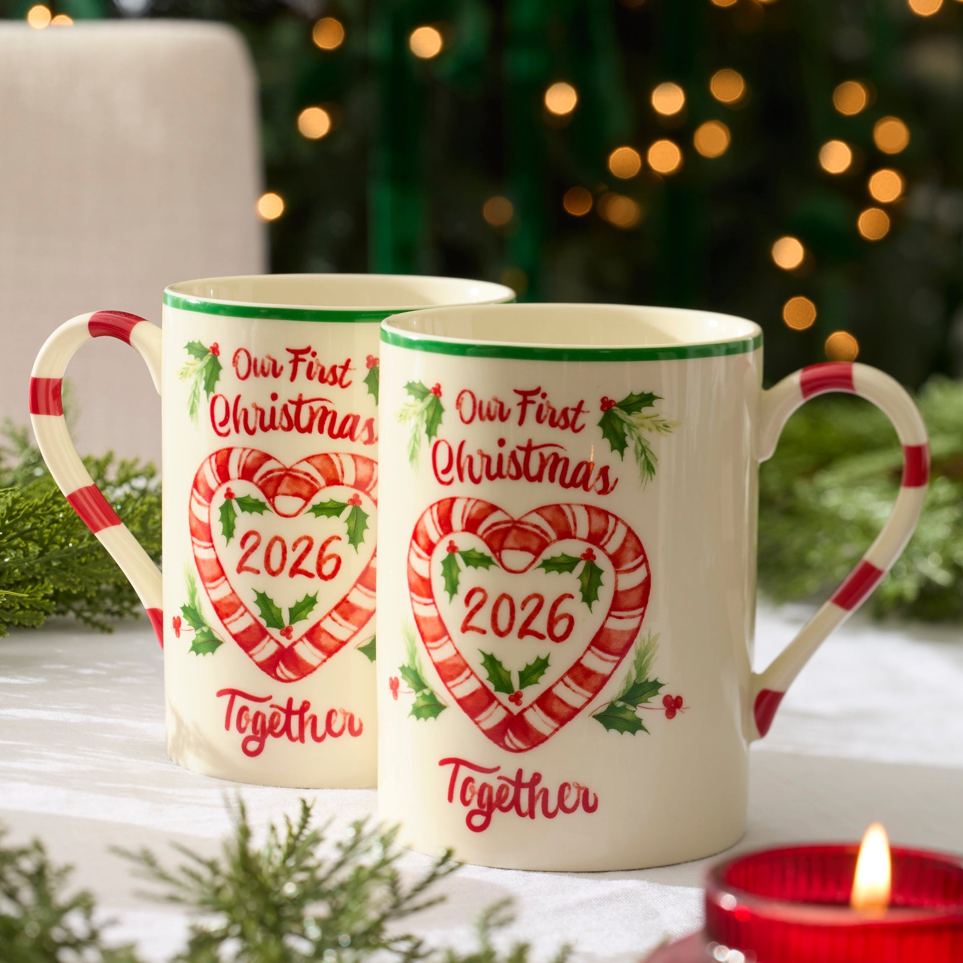 Holiday Our First Christmas Together 2-Piece Mug Set