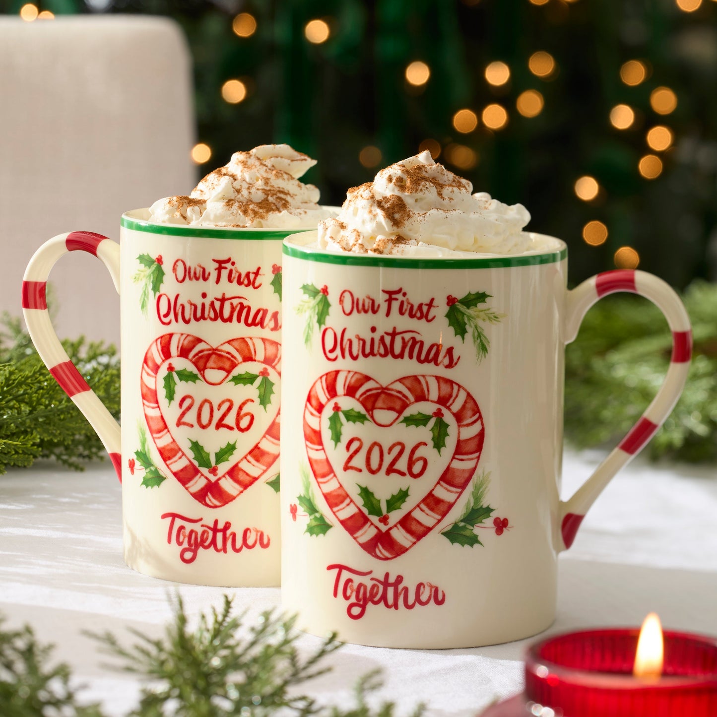 Holiday Our First Christmas Together 2-Piece Mug Set