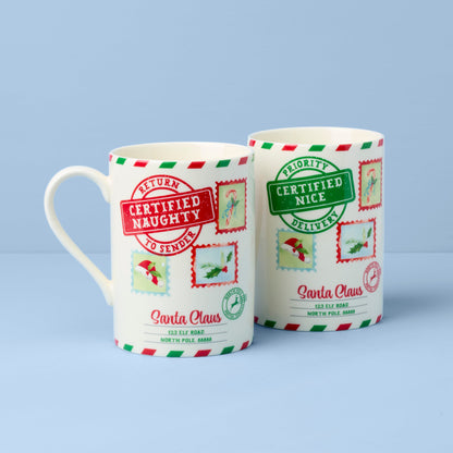 Holiday Naughty & Nice 2-Piece Mug Set