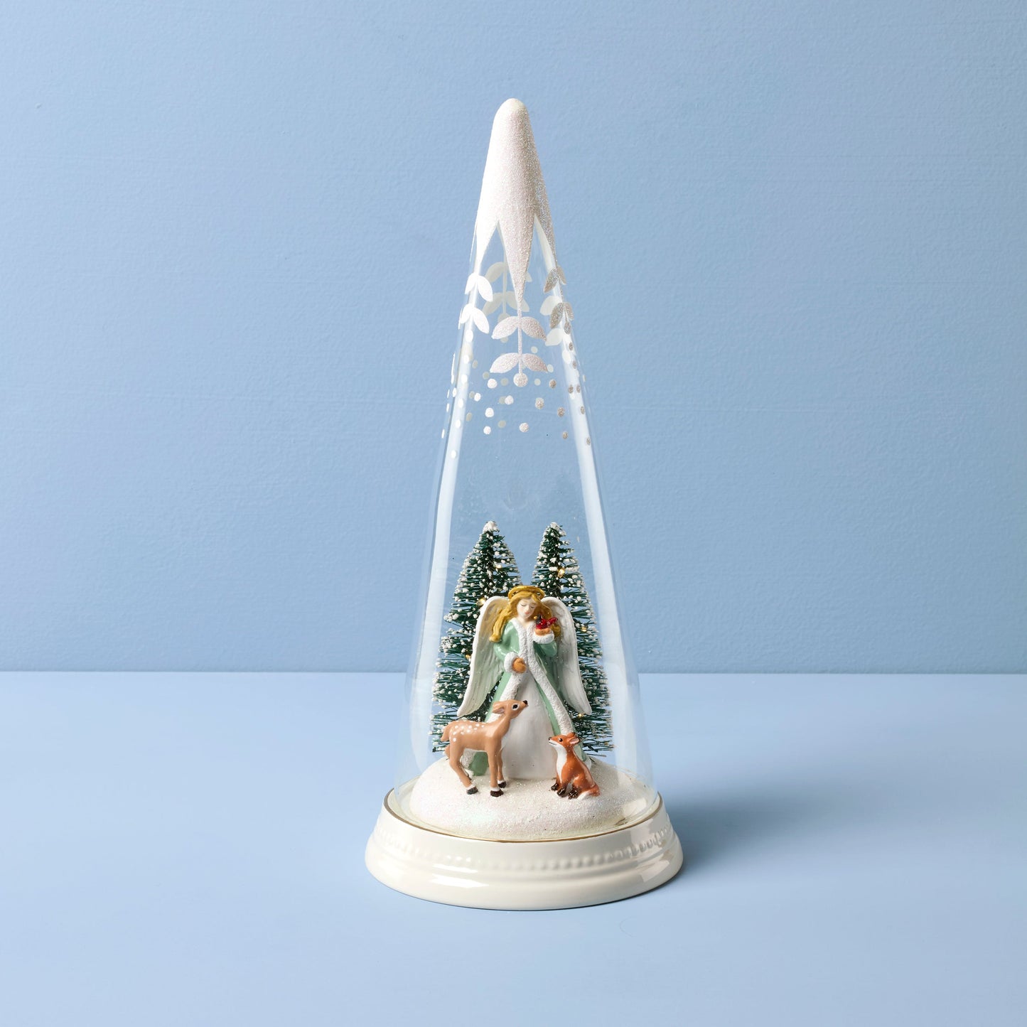 Merry & Magical Glass Lit Scene Angel