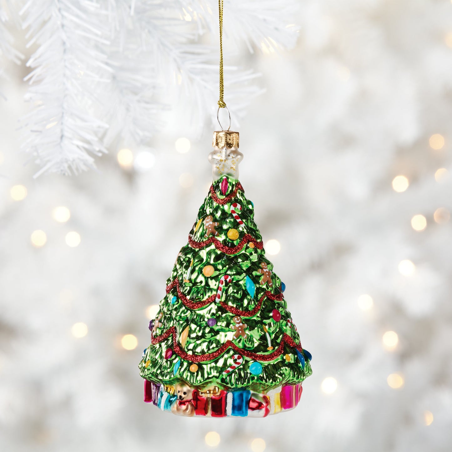 Blown Glass Tree Ornament