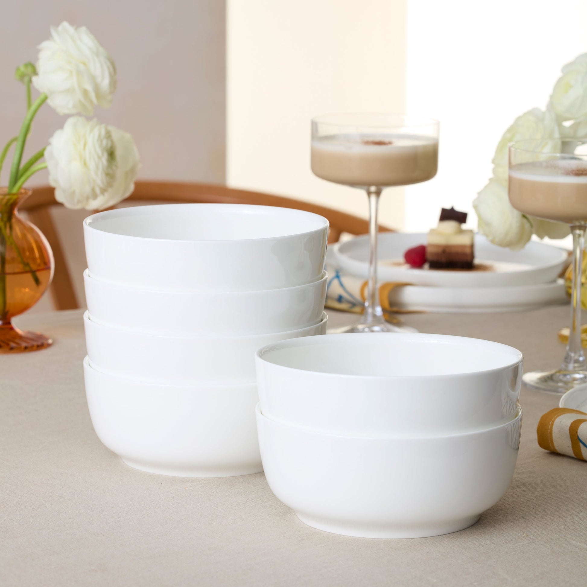 Modern White 18-Piece Dinnerware Set