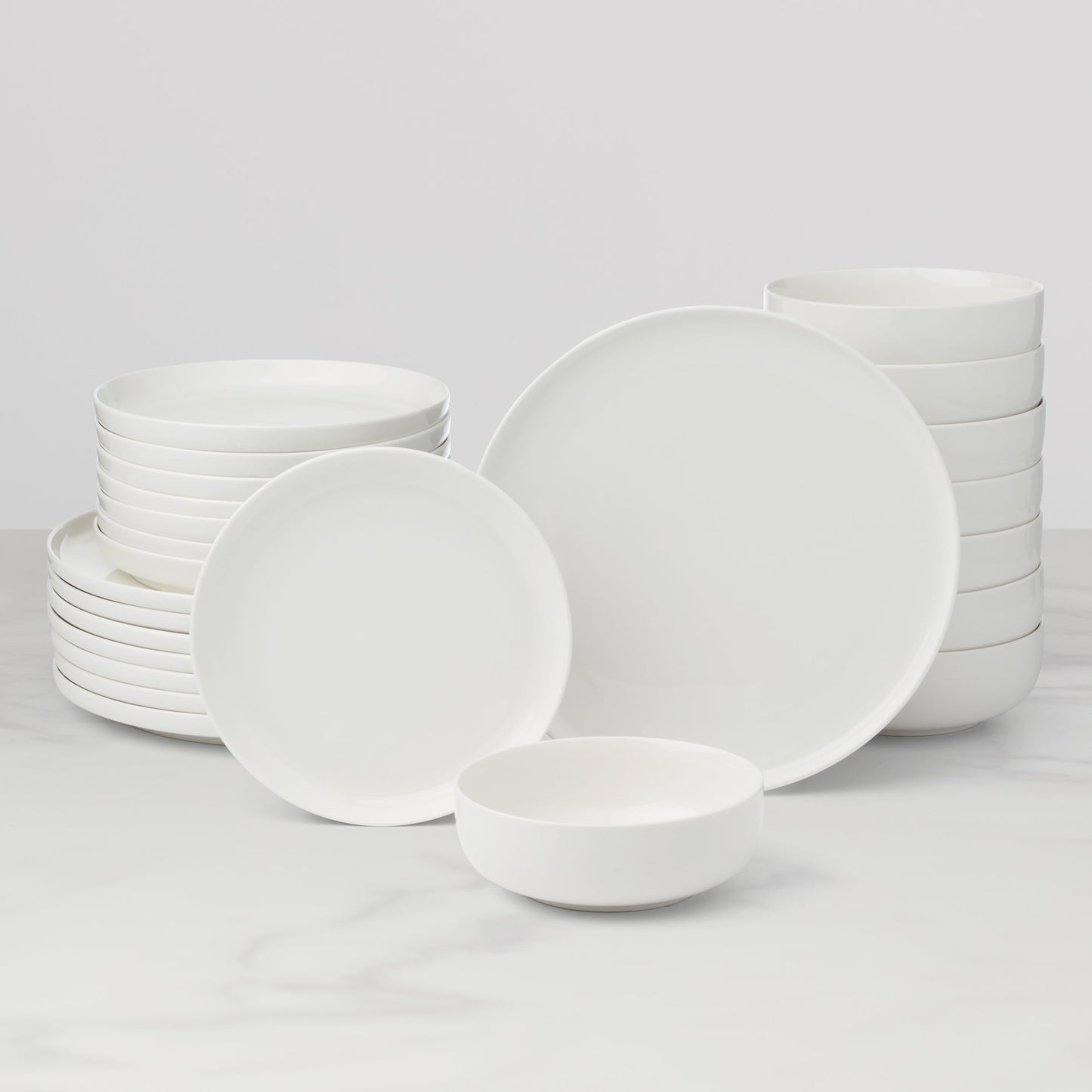 24 Seven White 24-Piece Dinnerware Set