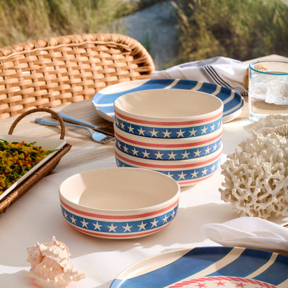 24 Seven Melamine Aweigh We Go 18-Piece Dinnerware Set