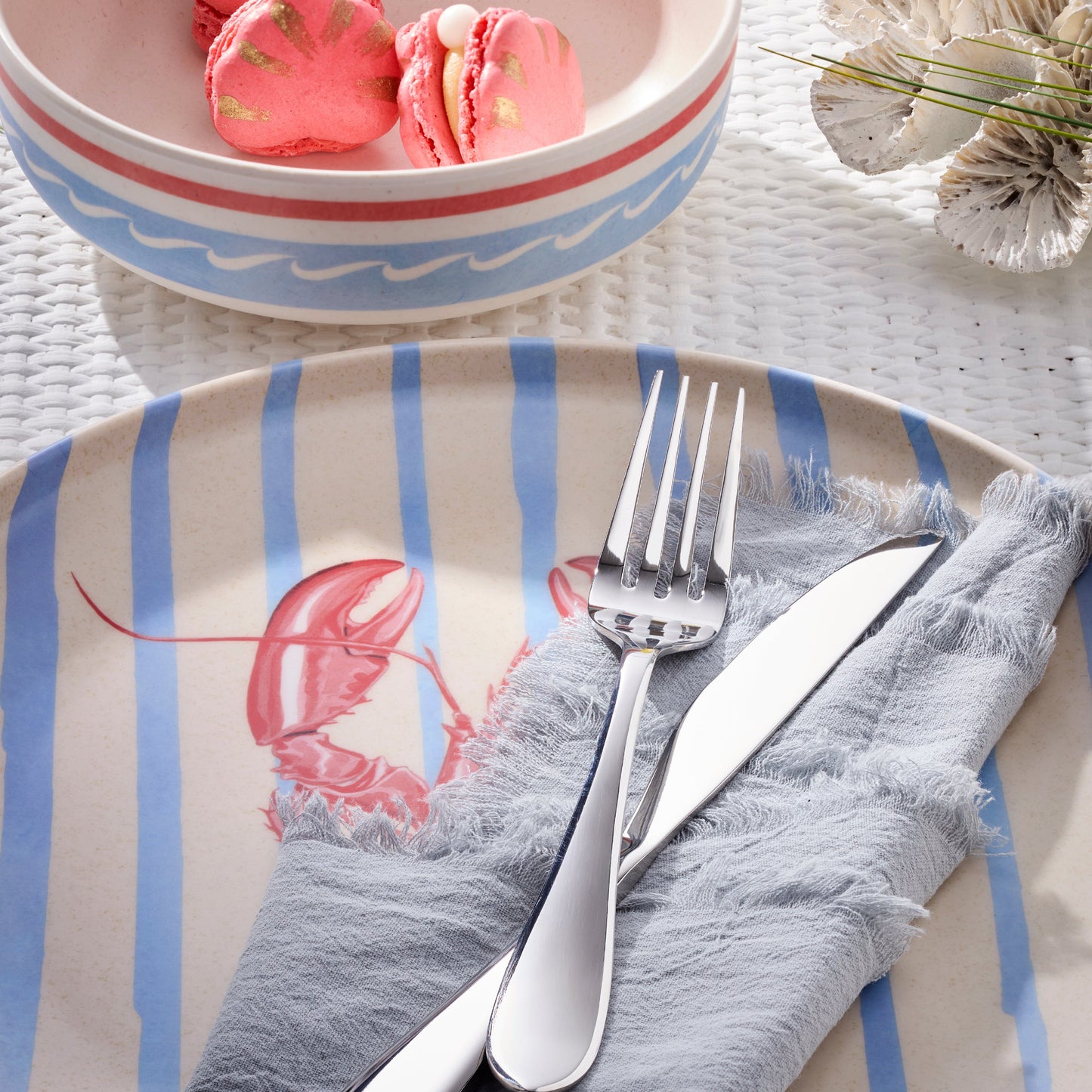 24 Seven Melamine Wharfside 24-Piece Dinnerware Set