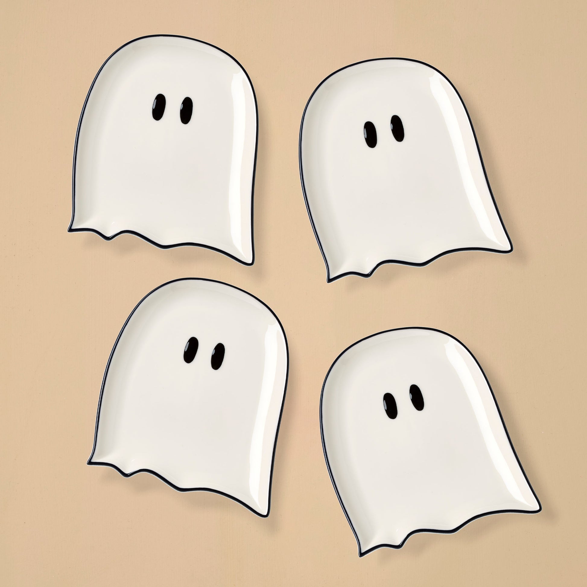 Ghost Accent Plates, Set of 4