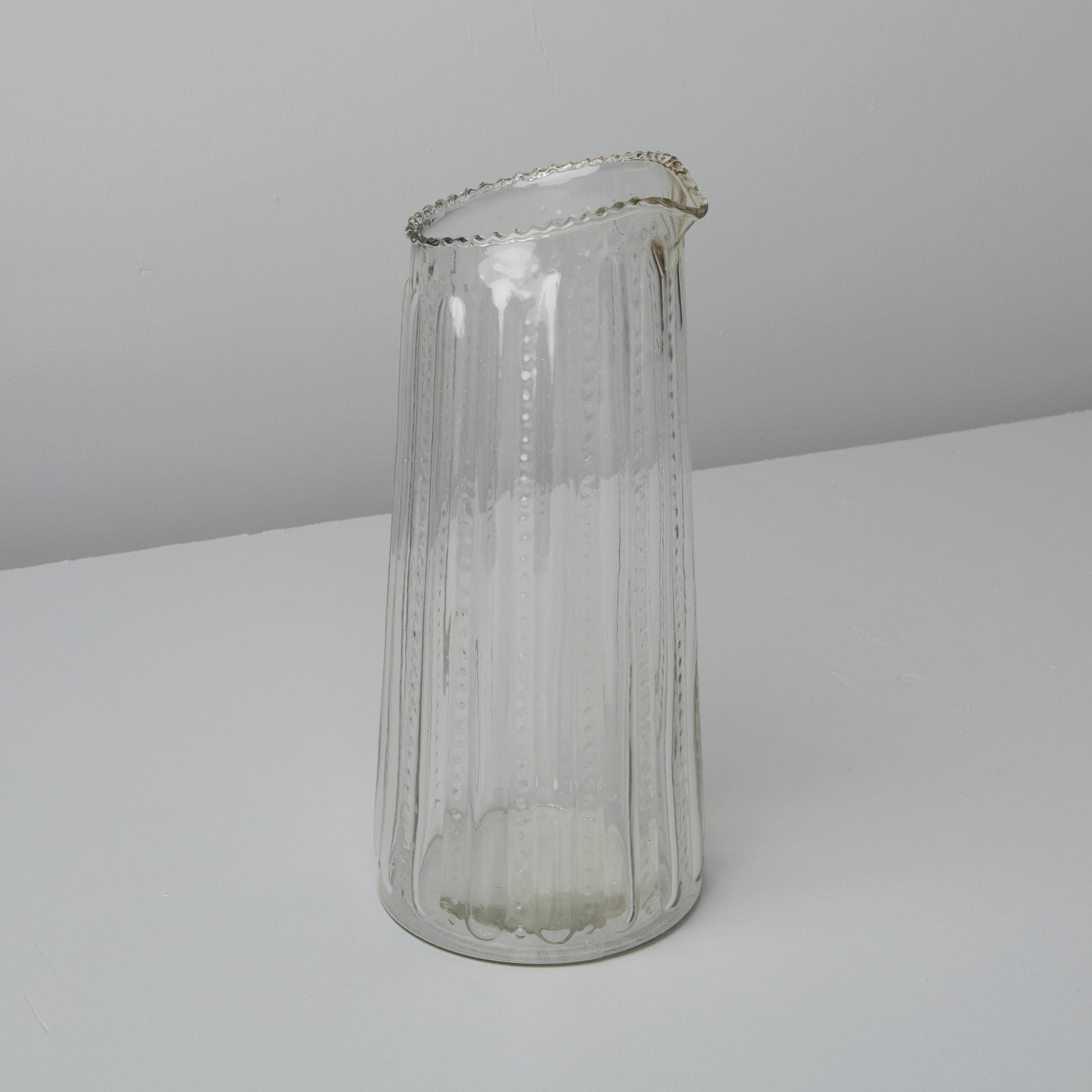 Ruffle Glass Lines Carafe