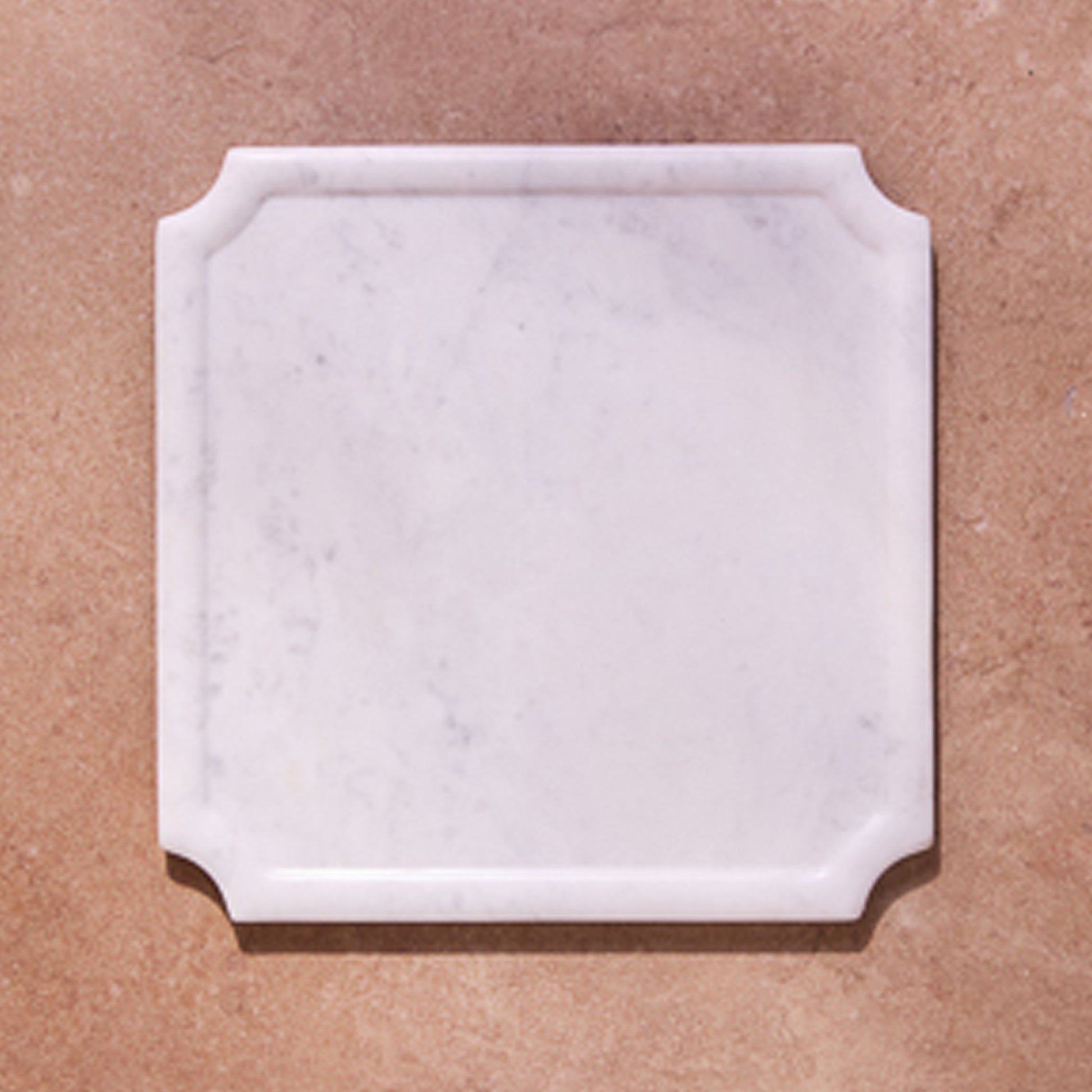 White Marble Framed Square Board