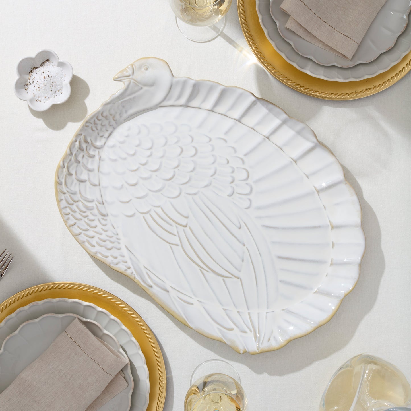 Harvest Turkey Platter and Carving Board Set