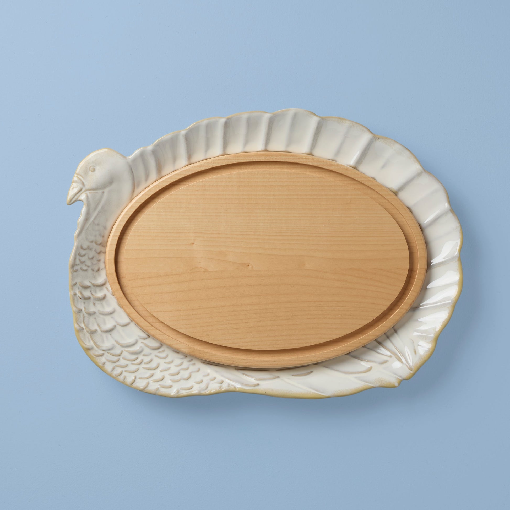 Harvest Turkey Platter and Carving Board Set