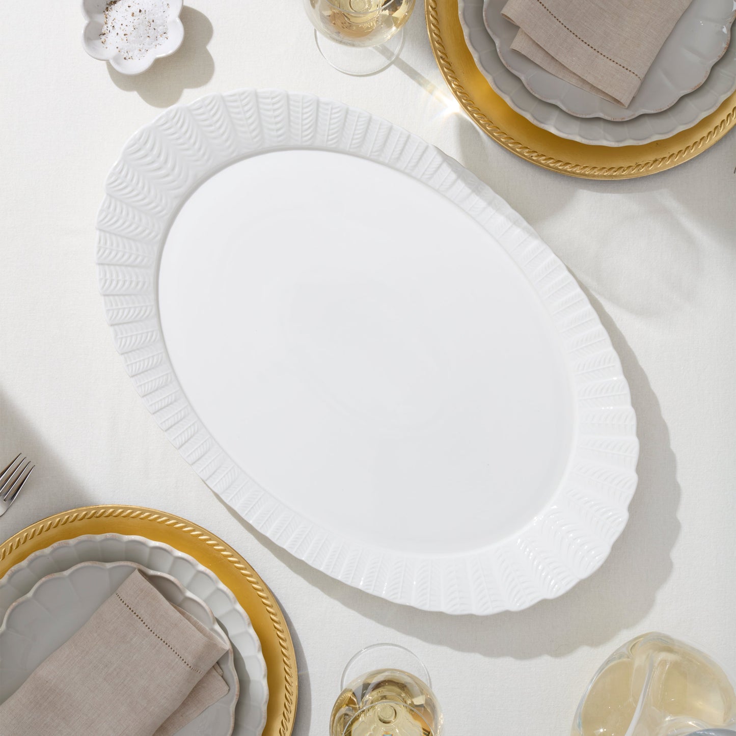 Harvest 4-Piece Turkey Platter & Carving Set