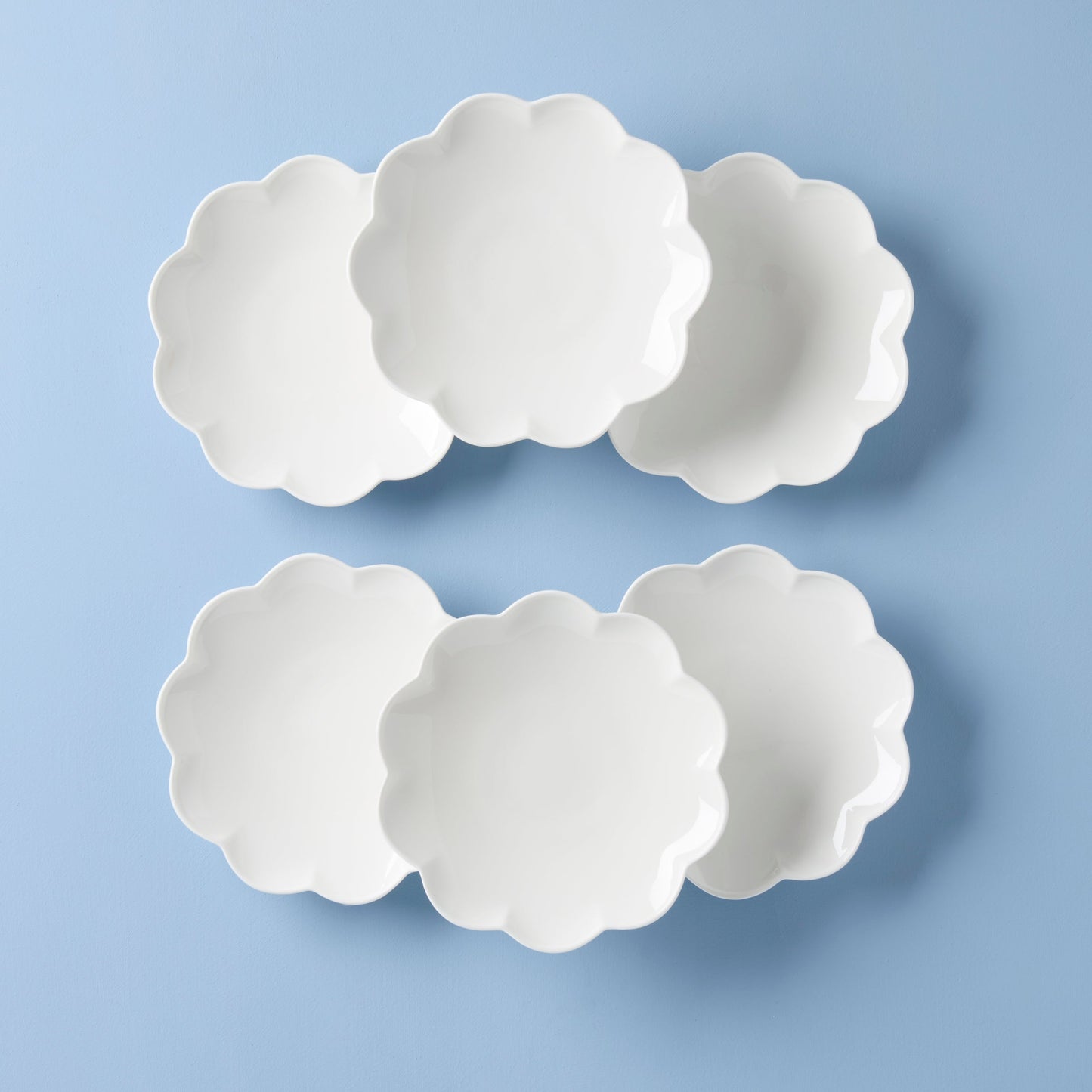 Studio 1414 Scallop Accent Plates, Set of 6