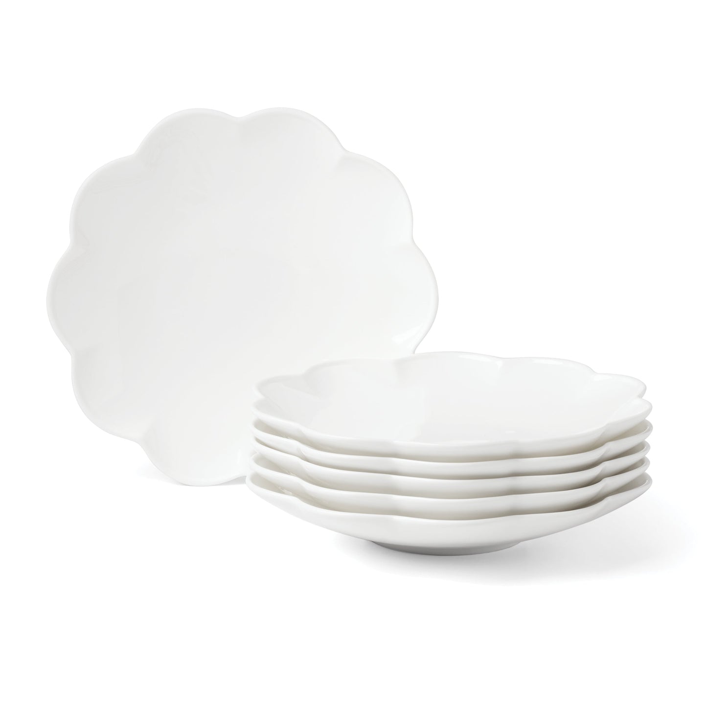 Studio 1414 Scallop Accent Plates, Set of 6