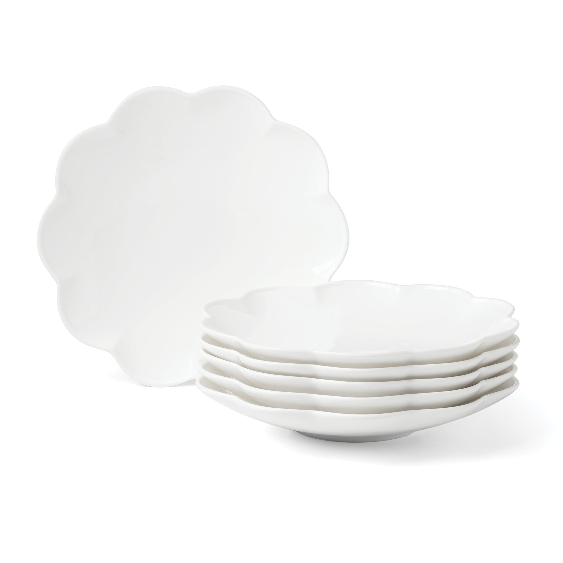 Studio 1414 Scallop Accent Plates, Set of 6