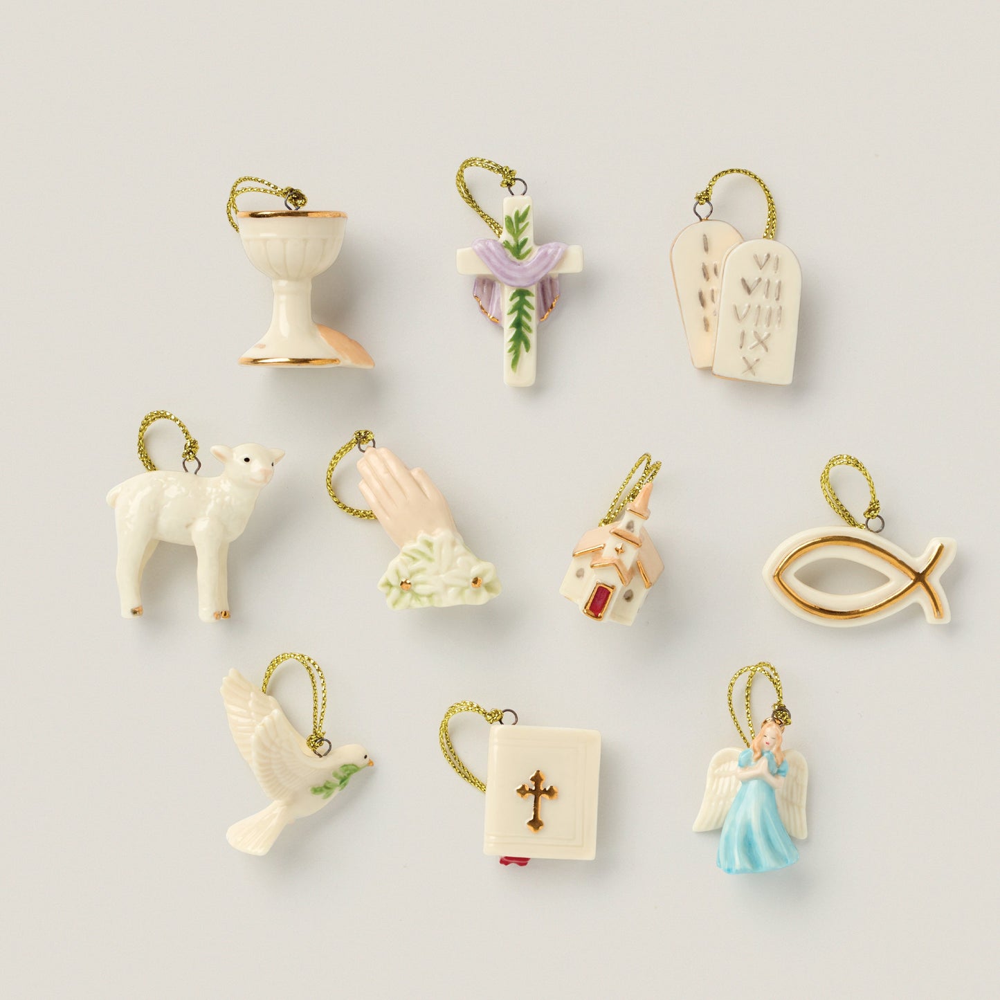 Tree of Faith 10-Piece Mini Ornament Set