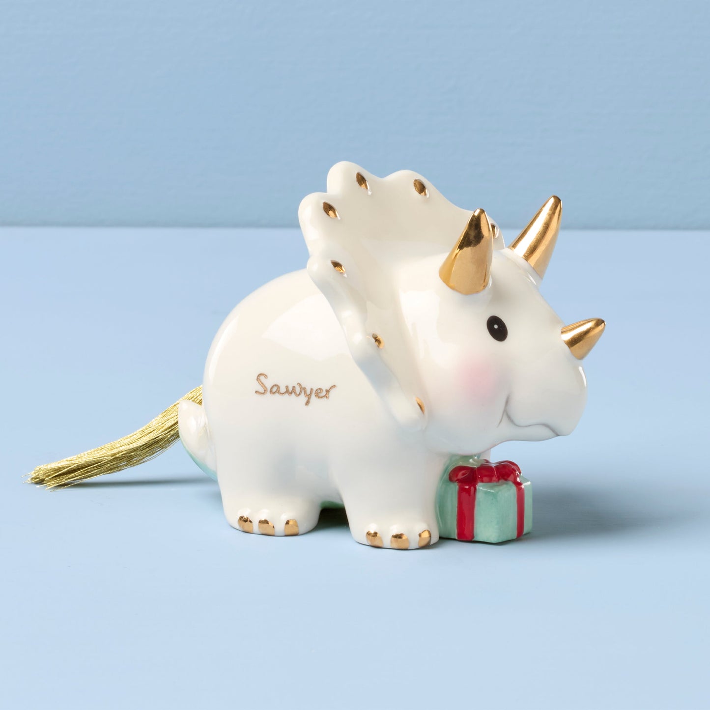 Personalized Triceratops Ornament