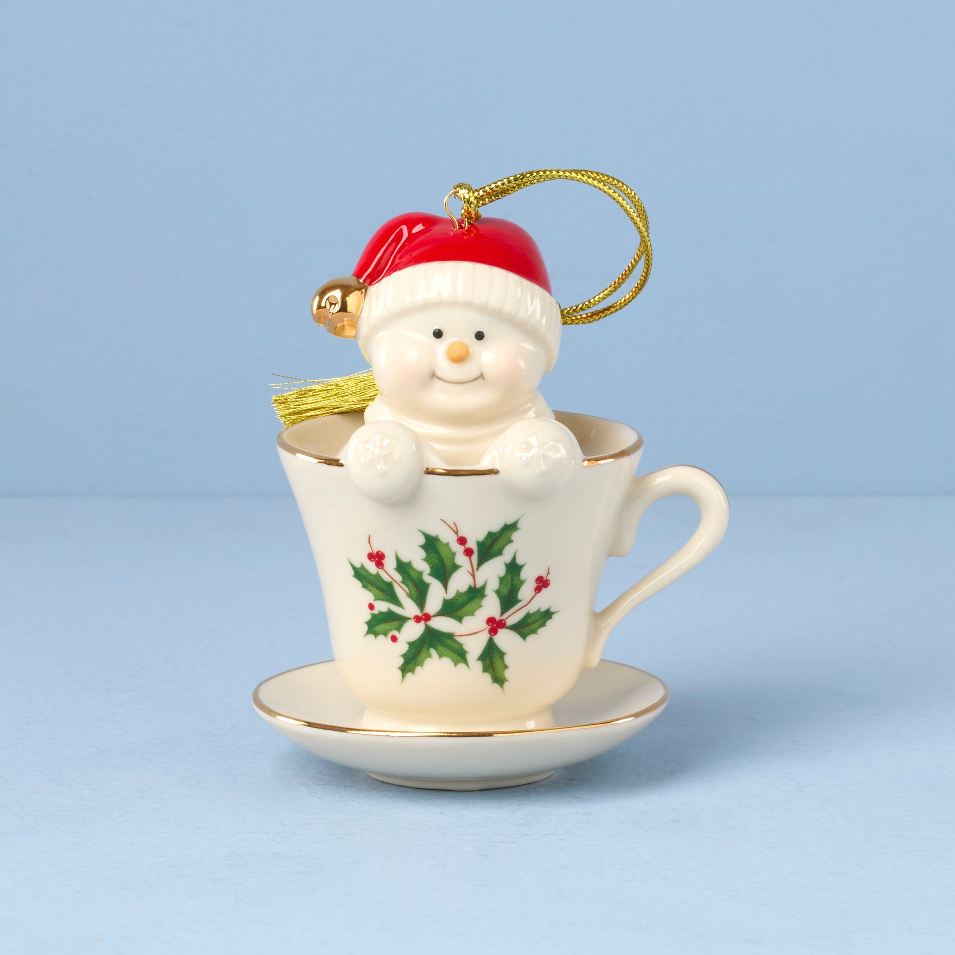 Coffee Tea & Me Snowman Ornament
