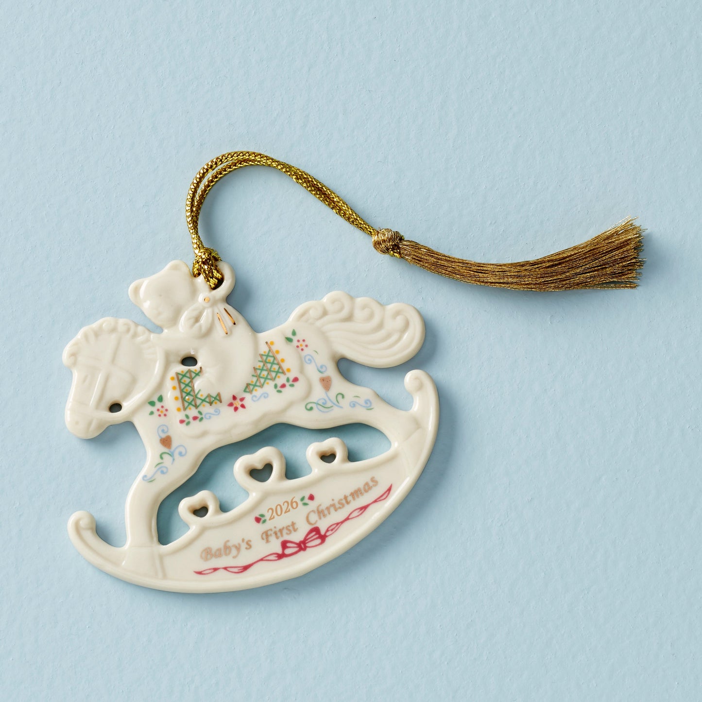 2026 Baby's 1st Christmas Rocking Horse Ornament