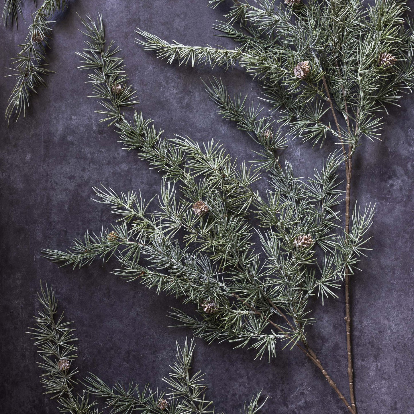 Artificial Cedar and Pinecone Branch