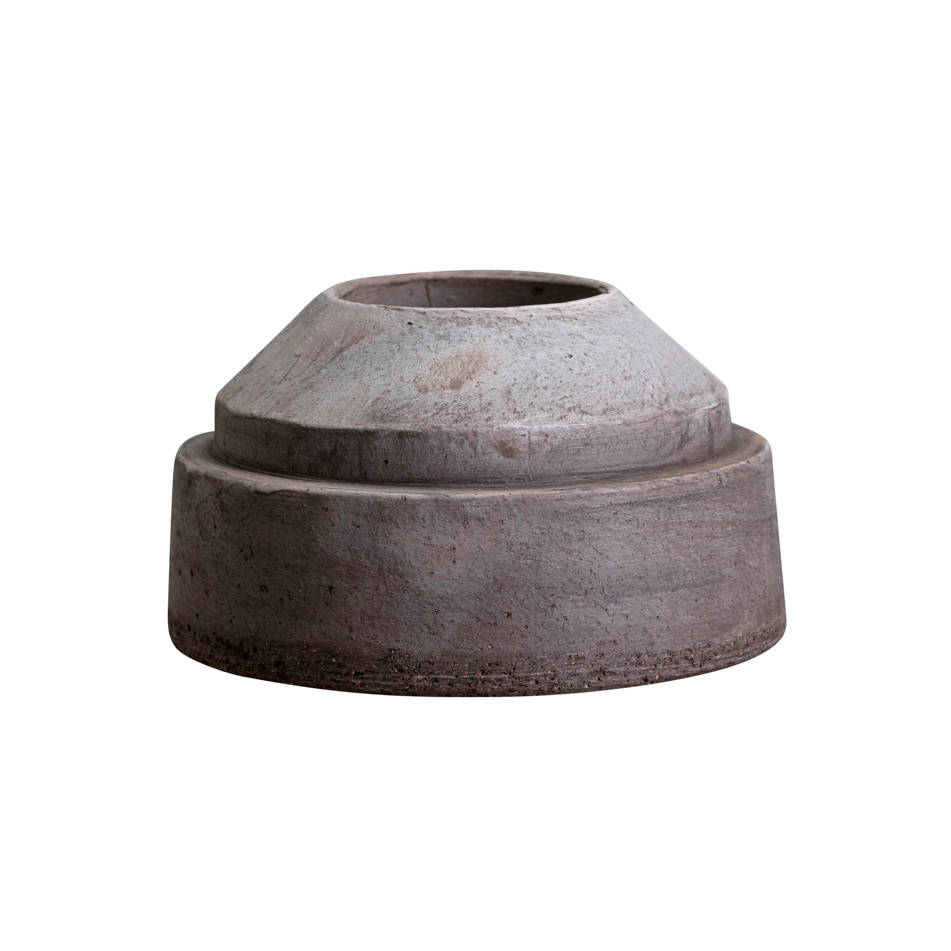 Hoff Raw Grey Candleholder
