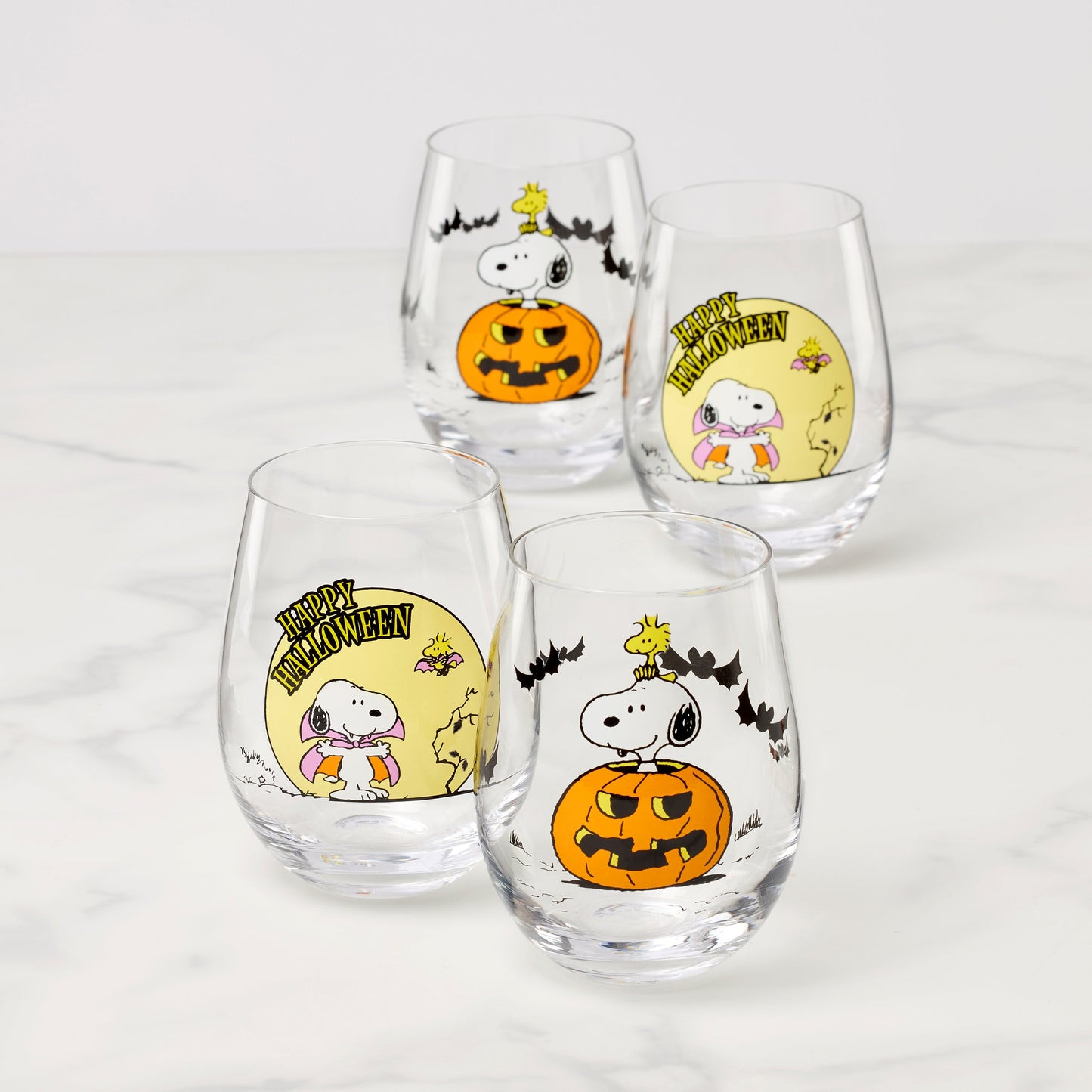 The Great Pumpkin Assorted Tumblers, Set of 4
