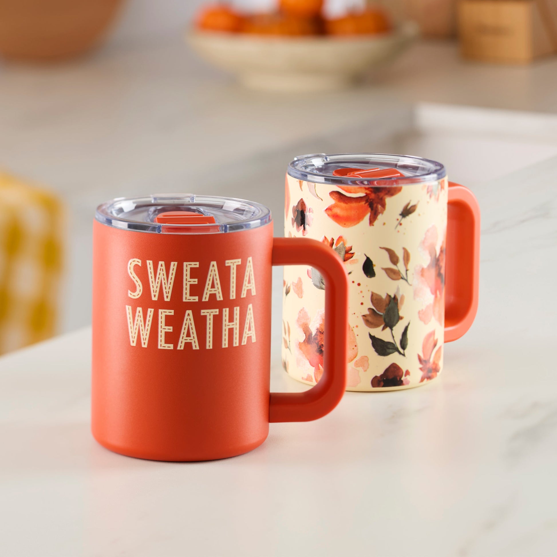 Harvest Insulated Mugs, Set of 2