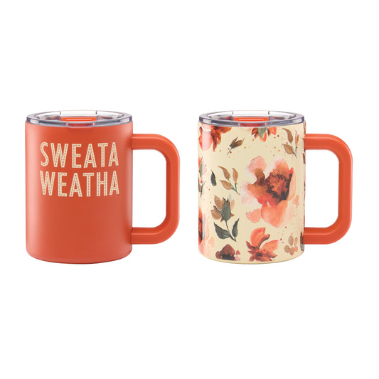 Harvest Insulated Mugs, Set of 2