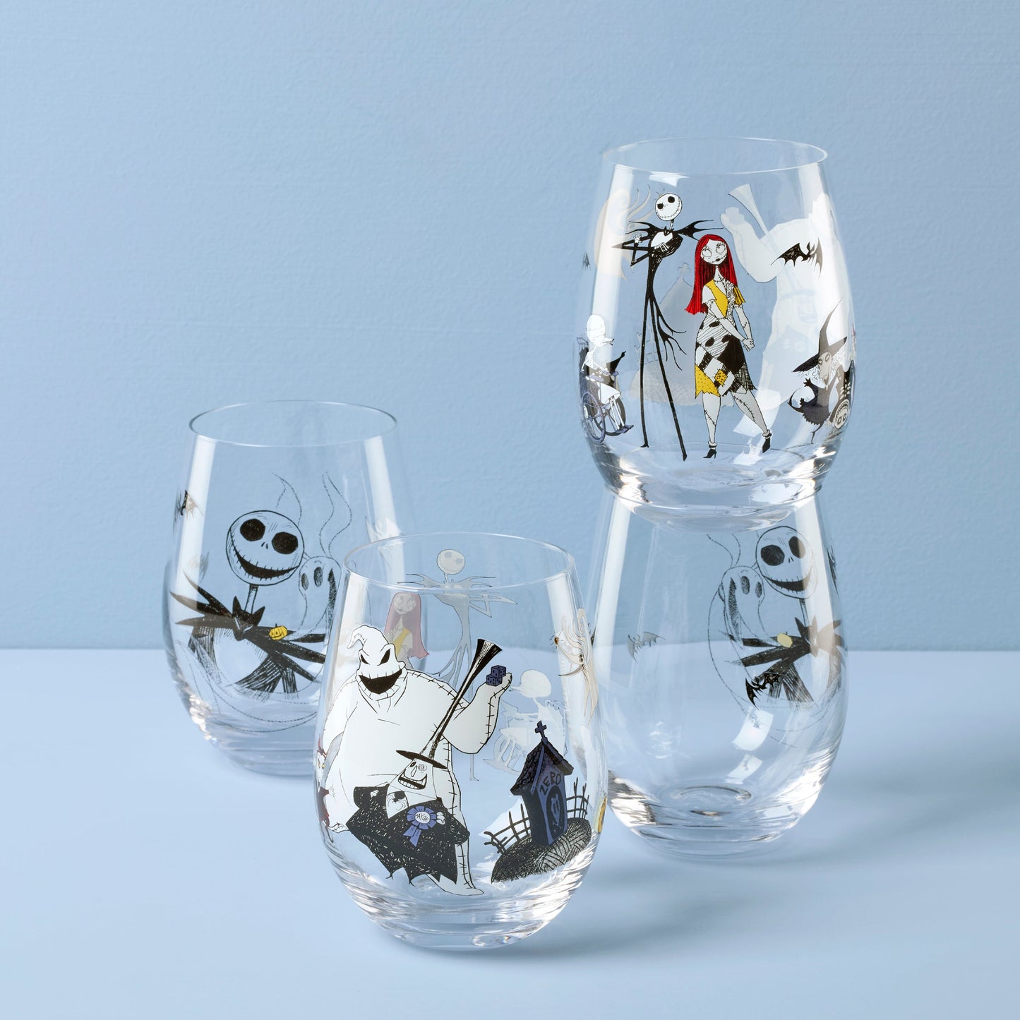 Nightmare Before Christmas Assorted Tumblers, Set of 4